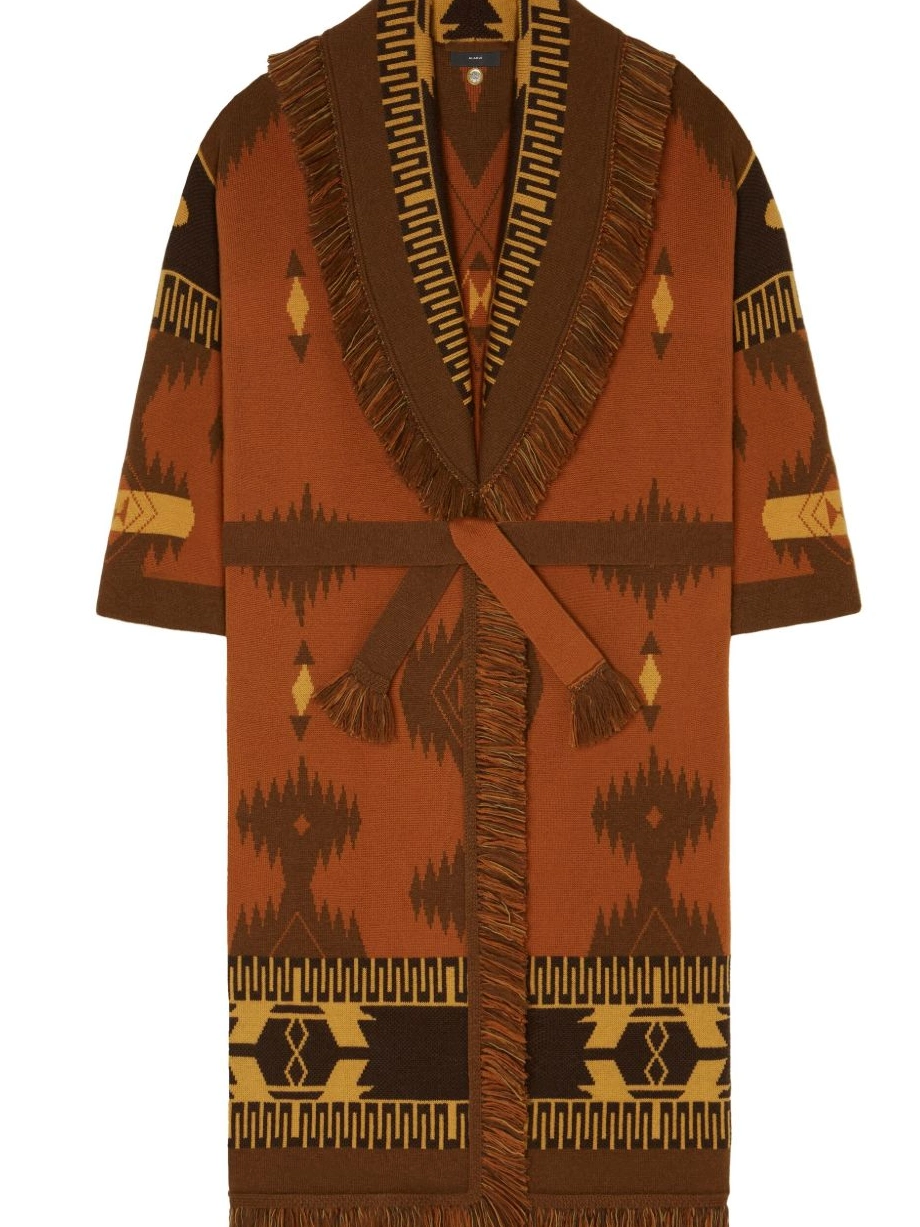 geometric-pattern Women cardigan Alanui jacquard 0728